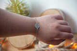 Bracelet argenté mandala